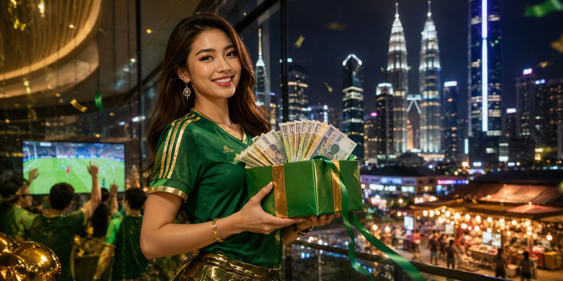 Pemain kasino menikmati suasana live casino di Kuala Lumpur moden